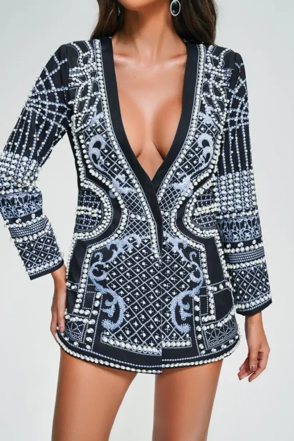 Dole Pearl Blazer Dress - White - Image 2