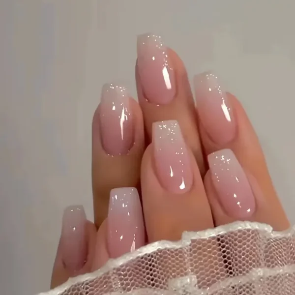 24pcs Glossy Long Ballerina Fake Nails