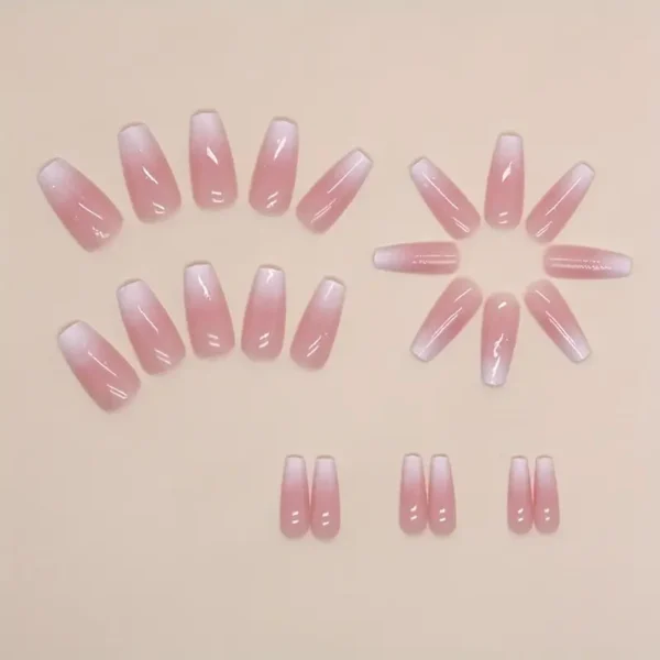 24pcs Glossy Long Ballerina Fake Nails - Image 4