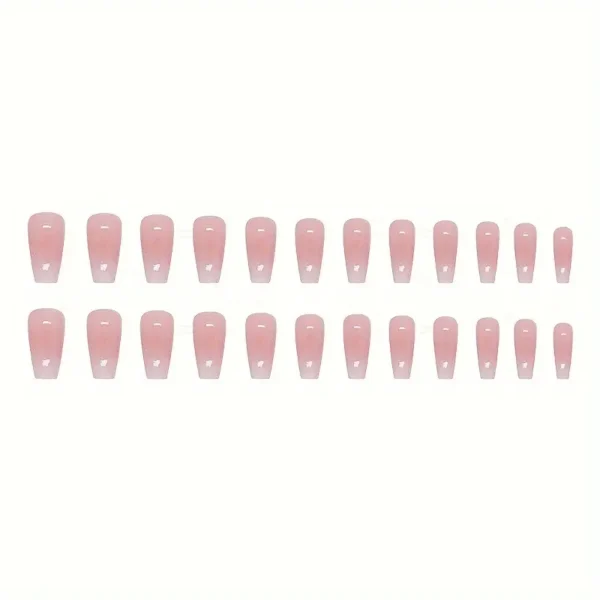 24pcs Glossy Long Ballerina Fake Nails - Image 5